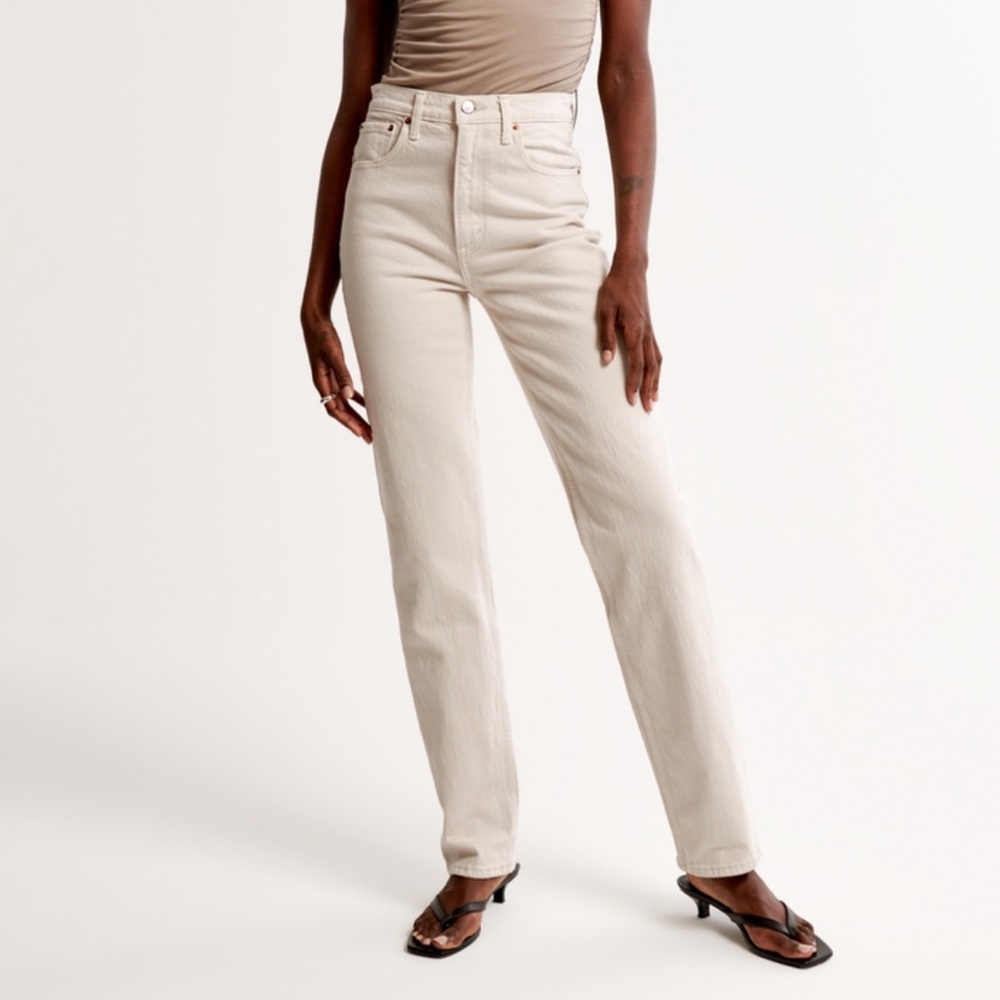 Abercrombie Ultra high rise 90’s straight jean